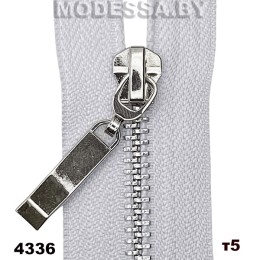 Молния металлическая тип5 Ц:4336 Серый/Никель