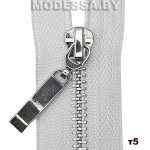 Молния металлическая тип5 Ц:4336 Серый/Никель
