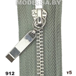 Молния металлическая тип5 Ц:912 N Cеро-зелёный