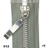 Молния металлическая тип5 Ц:912 N Cеро-зелёный