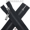 Молния металл тип5 20см 1бегунок Ц:Чёрный/Чёрный никель