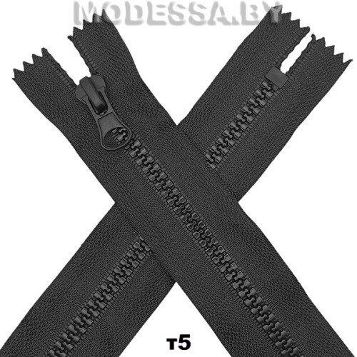 Молния трактор тип5 30см 1бег. Ц:Чёрный