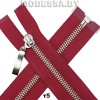 Молния металл тип5 70см 1бегунок Ц:Красный/Никель