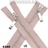 Молния металл тип5 75см 2бегунка Ц:4344 Розовый/Никель