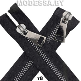 Молния металл тип8 60см 2бег. Ц:Чёрный BN