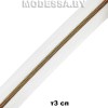 Молния рулонная тип3 спираль Ц:Белый/Золотоото