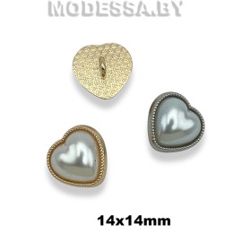 117-14XT-B Пуговица металлическая 14х14мм 