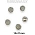 225-10.5 XT-B Пуговица металлическая 11х10мм Ц:Никель