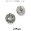 JRB-A564-17 Пуговица металлическая d17мм Ц:Никель
