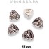 5923-11P Пуговица металлическая 11х11мм Ц:Никель