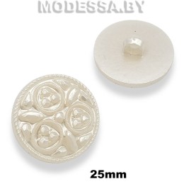 0591150CY Пуговица пластм. d25мм Р:40. Ц:Молоко.