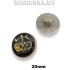 865 пуговица пластм. 32L Ц:Никель d20мм