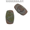 0008040 Пуговица пластм. 23х14мм Ц:35