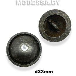 000620 Пуговица металлическая d23мм Ц:Чёрный никель