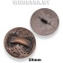 001725 Пуговица металлическая d25мм Ц:Медь 