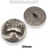 001725 Пуговица металлическая d25мм Ц:Чёрный никель