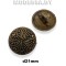 001915 Пуговица металлическая d21мм Ц:Антик