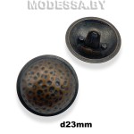 002520 Пуговица металлическая d23мм Ц:Медь