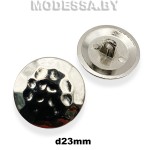 002720 Пуговица металлическая d23мм Ц:Никель