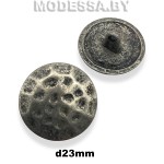 002720 Пуговица металлическая d23мм Ц:Чёрный никель