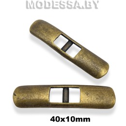 112515 Пуговица металлическая 40х10мм Ц:Антик 