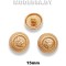 160-15 XT-B Пуговица металлическая d15мм Ц:Матовое золото