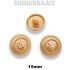 160-15 XT-B Пуговица металлическая d15мм Ц:Матовое золото