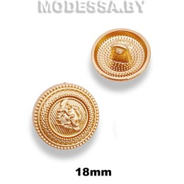 160-18XT-B Пуговица металлическая d18мм Ц:Матовое золото