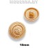 160-18XT-B Пуговица металлическая d18мм Ц:Матовое золото