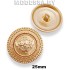 160-25 XT-B Пуговица металлическая d25мм Ц:Матовое золото