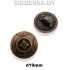 238217 Пуговица металлическая d19мм Ц:Медь 