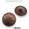 257025 Пуговица металлическая d23мм Ц:Медь