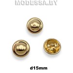 262-15XT-B Пуговица металлическая d15мм Ц:Золото 