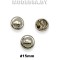 262-15XT-B Пуговица металлическая d15мм Ц:Никель