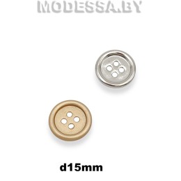 5393 B Пуговица металлическая d15мм