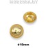 8250 HPB Пуговица металлическая d18мм Ц:Золото 