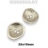 906317 Пуговица металлическая 20х19мм Ц:Никель