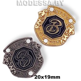 01910 SH украшение металлическое «Best collection» 20х19мм