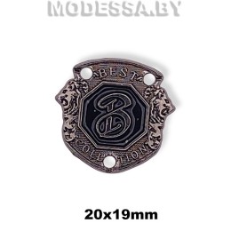 01910 SH украшение мет. Ц: Оксид 20х19мм