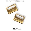 2564 Украшение металлическое 13х9мм Ц:Золото 