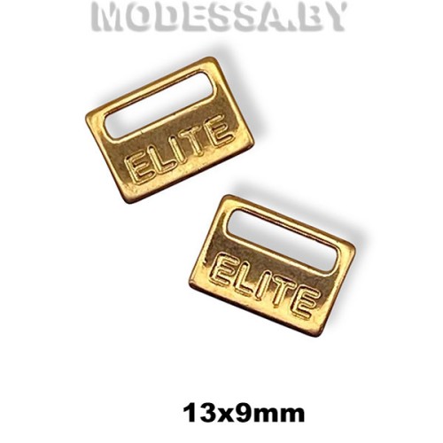 2564 Украшение металлическое 13х9мм Ц:Золото 