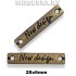 3253 Украшение металлическое 28х6мм Ц:Антик 