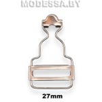 011-27D Пряжка для комбинезона 27мм Ц:Никель