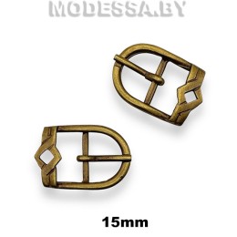 572 Пряжка металлическая 15мм Ц:Антик 