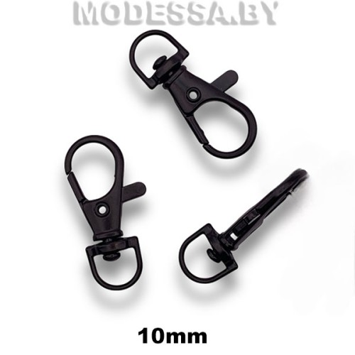 1792 C Карабин металлический 10мм Ц:Матовый чёрный