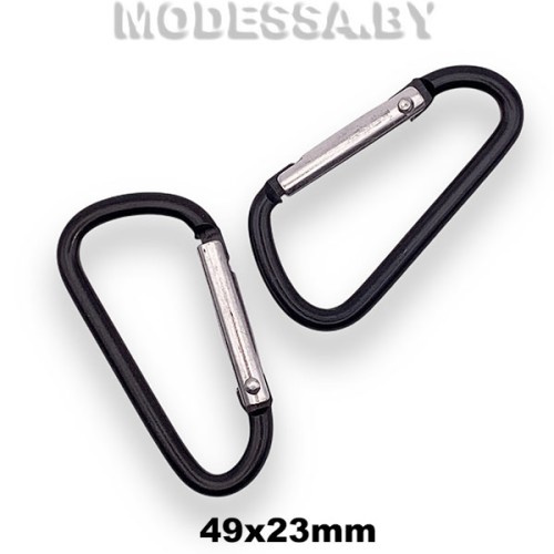 3060.23 Карабин металлический 46х23мм Ц:Чёрный