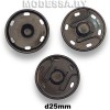 02425 Кнопка металл 25мм Ц:Чёрный никель