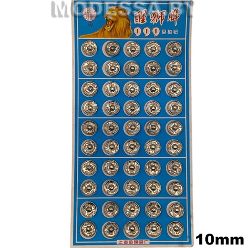 Кнопка металлическая d10мм Ц:Никель