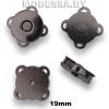2026 Кнопка магнитная d19мм Ц:Чёрный никель