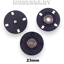 27810.76 Кнопка металлическая d23мм Ц:Матовый чёрный